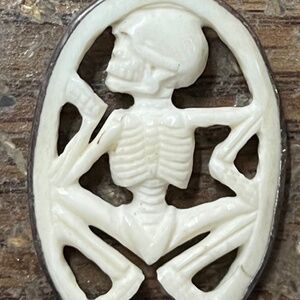 Que Milagro Coreen Cordova Skeleton Charm Sterling Silver vintage